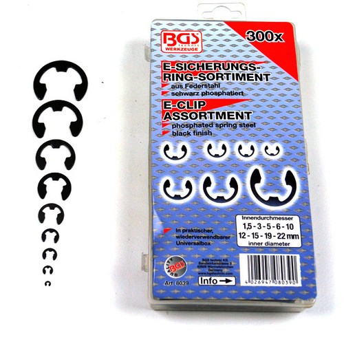 Bgs sicherungsringe - sicherungsringe, e